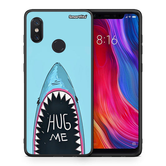 Θήκη Xiaomi Mi 8 Hug Me από τη Smartfits με σχέδιο στο πίσω μέρος και μαύρο περίβλημα | Xiaomi Mi 8 Hug Me case with colorful back and black bezels