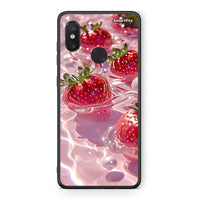 Thumbnail for Xiaomi Mi 8 Juicy Strawberries θήκη από τη Smartfits με σχέδιο στο πίσω μέρος και μαύρο περίβλημα | Smartphone case with colorful back and black bezels by Smartfits