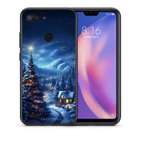 Thumbnail for Θήκη Xiaomi Mi 8 Lite Christmas Scenery από τη Smartfits με σχέδιο στο πίσω μέρος και μαύρο περίβλημα | Xiaomi Mi 8 Lite Christmas Scenery case with colorful back and black bezels