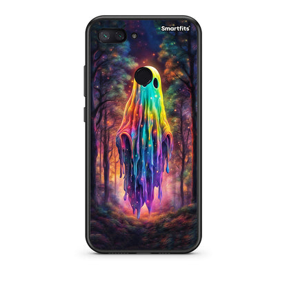Xiaomi Mi 8 Lite Halloween Ghost θήκη από τη Smartfits με σχέδιο στο πίσω μέρος και μαύρο περίβλημα | Smartphone case with colorful back and black bezels by Smartfits
