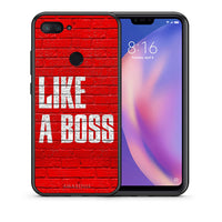 Thumbnail for Θήκη Xiaomi Mi 8 Lite Like A Boss από τη Smartfits με σχέδιο στο πίσω μέρος και μαύρο περίβλημα | Xiaomi Mi 8 Lite Like A Boss case with colorful back and black bezels