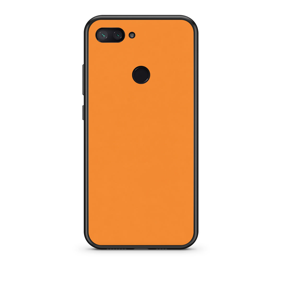 Θήκη Xiaomi Mi 8 Lite Tangerine Orange από τη Smartfits με σχέδιο στο πίσω μέρος και μαύρο περίβλημα | Xiaomi Mi 8 Lite Tangerine Orange case with colorful back and black bezels