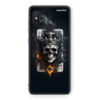 Thumbnail for Xiaomi Mi 8 Skull King Ace θήκη από τη Smartfits με σχέδιο στο πίσω μέρος και μαύρο περίβλημα | Smartphone case with colorful back and black bezels by Smartfits