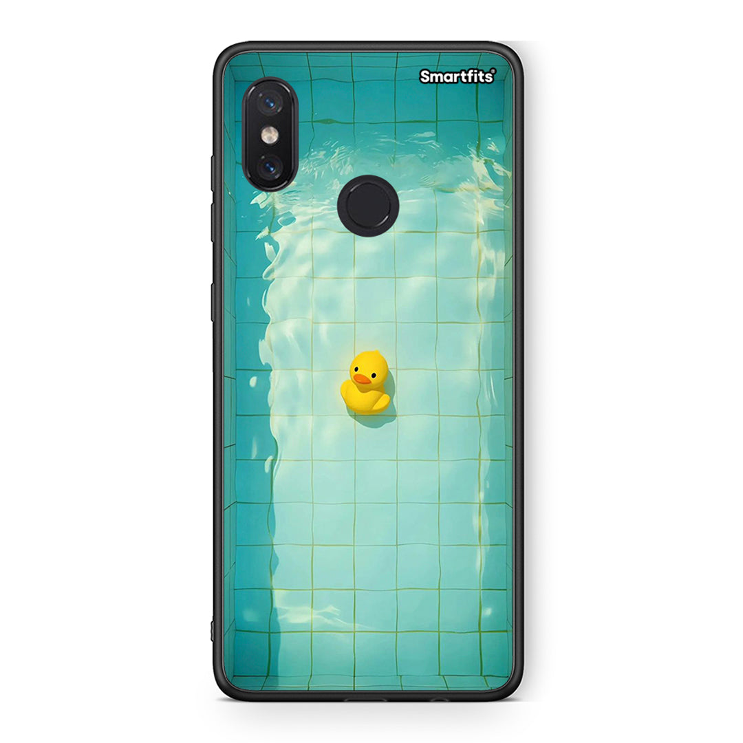 Xiaomi Mi 8 Yellow Duck θήκη από τη Smartfits με σχέδιο στο πίσω μέρος και μαύρο περίβλημα | Smartphone case with colorful back and black bezels by Smartfits