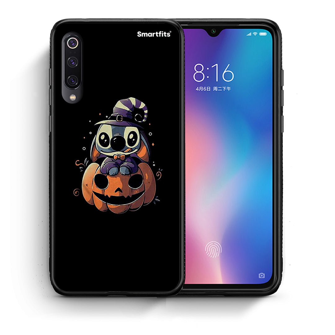 Θήκη Xiaomi Mi 9 Halloween Stitch από τη Smartfits με σχέδιο στο πίσω μέρος και μαύρο περίβλημα | Xiaomi Mi 9 Halloween Stitch case with colorful back and black bezels