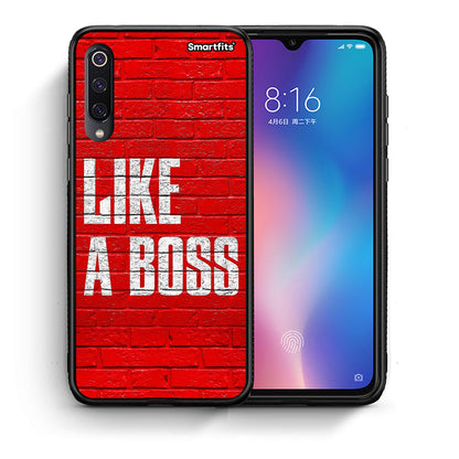 Θήκη Xiaomi Mi 9 Like A Boss από τη Smartfits με σχέδιο στο πίσω μέρος και μαύρο περίβλημα | Xiaomi Mi 9 Like A Boss case with colorful back and black bezels