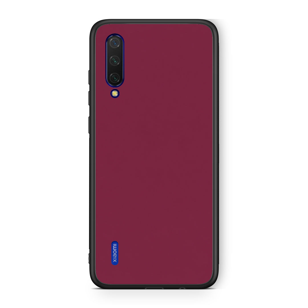 Θήκη Xiaomi Mi 9 Lite Burgundy από τη Smartfits με σχέδιο στο πίσω μέρος και μαύρο περίβλημα | Xiaomi Mi 9 Lite Burgundy case with colorful back and black bezels