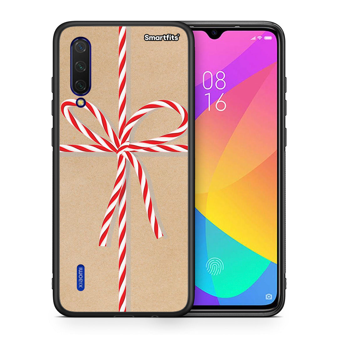 Θήκη Xiaomi Mi 9 Lite Christmas Gift από τη Smartfits με σχέδιο στο πίσω μέρος και μαύρο περίβλημα | Xiaomi Mi 9 Lite Christmas Gift case with colorful back and black bezels