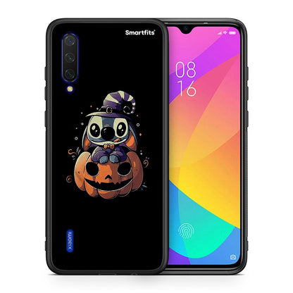 Θήκη Xiaomi Mi 9 Lite Halloween Stitch από τη Smartfits με σχέδιο στο πίσω μέρος και μαύρο περίβλημα | Xiaomi Mi 9 Lite Halloween Stitch case with colorful back and black bezels