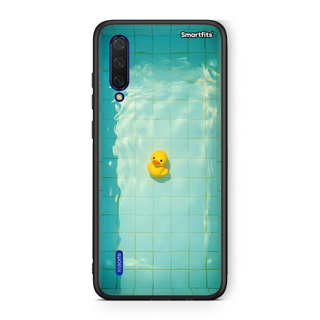 Xiaomi Mi 9 Lite Yellow Duck θήκη από τη Smartfits με σχέδιο στο πίσω μέρος και μαύρο περίβλημα | Smartphone case with colorful back and black bezels by Smartfits