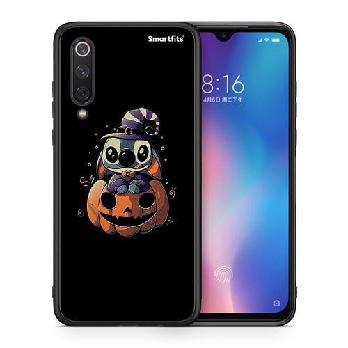 Θήκη Xiaomi Mi 9 SE Halloween Stitch από τη Smartfits με σχέδιο στο πίσω μέρος και μαύρο περίβλημα | Xiaomi Mi 9 SE Halloween Stitch case with colorful back and black bezels