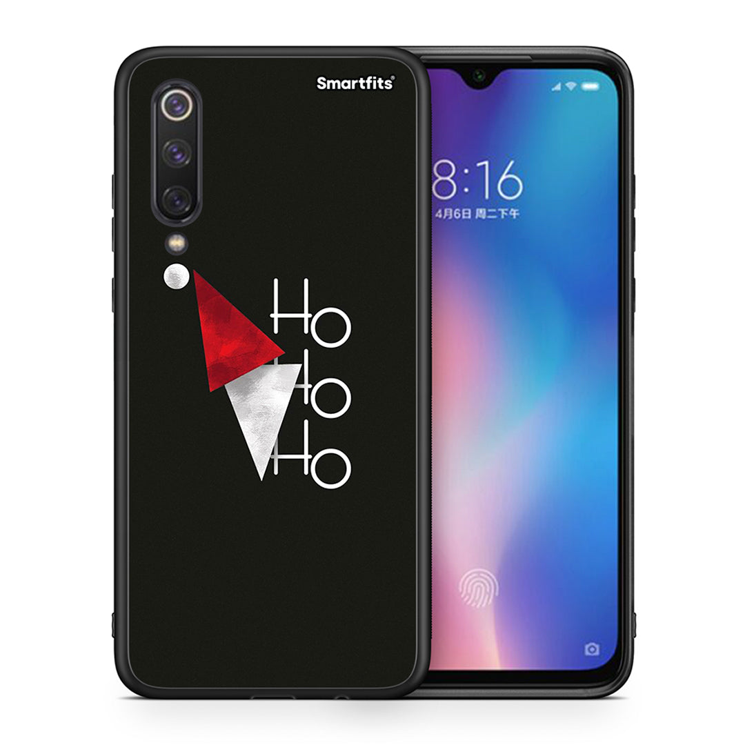 Θήκη Xiaomi Mi 9 SE Minimal Christmas από τη Smartfits με σχέδιο στο πίσω μέρος και μαύρο περίβλημα | Xiaomi Mi 9 SE Minimal Christmas case with colorful back and black bezels