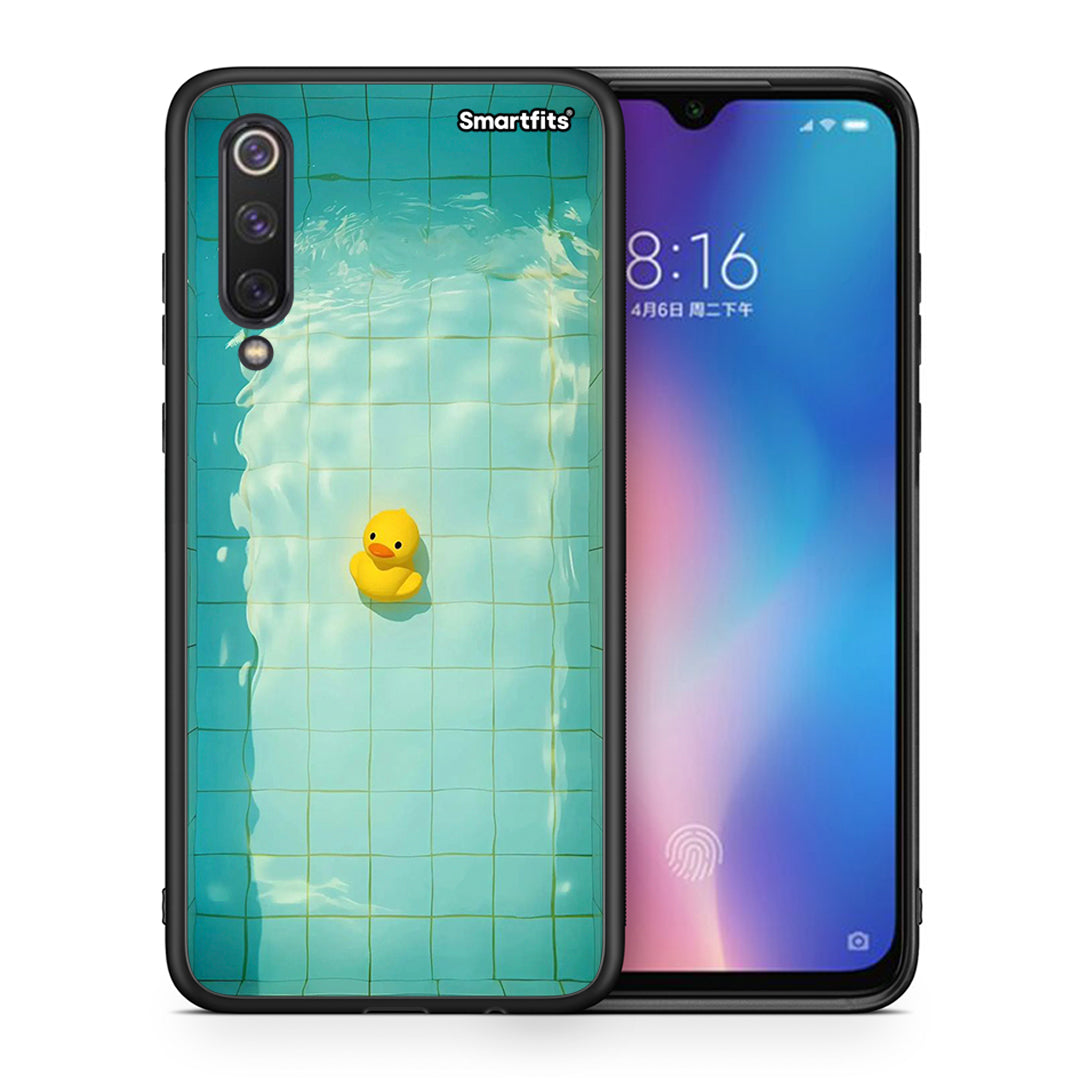 Θήκη Xiaomi Mi 9 SE Yellow Duck από τη Smartfits με σχέδιο στο πίσω μέρος και μαύρο περίβλημα | Xiaomi Mi 9 SE Yellow Duck case with colorful back and black bezels