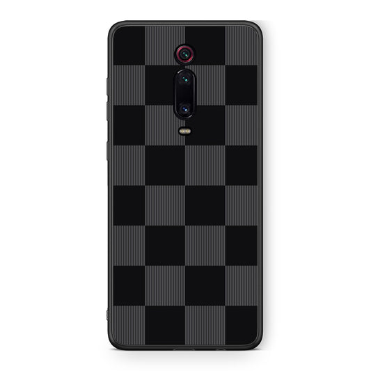 Θήκη Xiaomi Redmi K20 / K20 Pro Black and Charcoal Striped Checks από τη Smartfits με σχέδιο στο πίσω μέρος και μαύρο περίβλημα | Xiaomi Redmi K20 / K20 Pro Black and Charcoal Striped Checks case with colorful back and black bezels