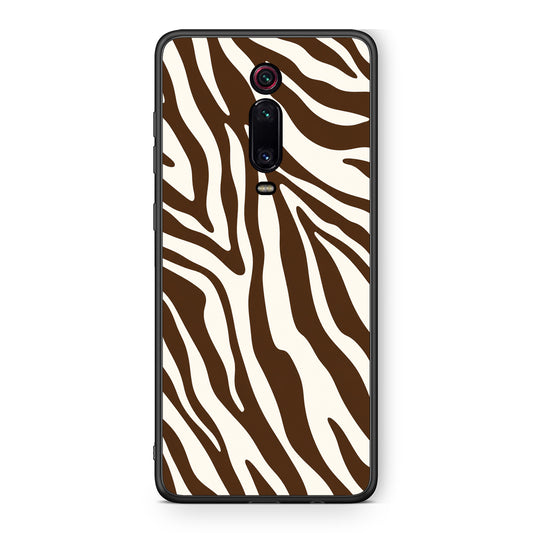 Θήκη Xiaomi Redmi K20 / K20 Pro Brown and Cream Zebra Stripes από τη Smartfits με σχέδιο στο πίσω μέρος και μαύρο περίβλημα | Xiaomi Redmi K20 / K20 Pro Brown and Cream Zebra Stripes case with colorful back and black bezels