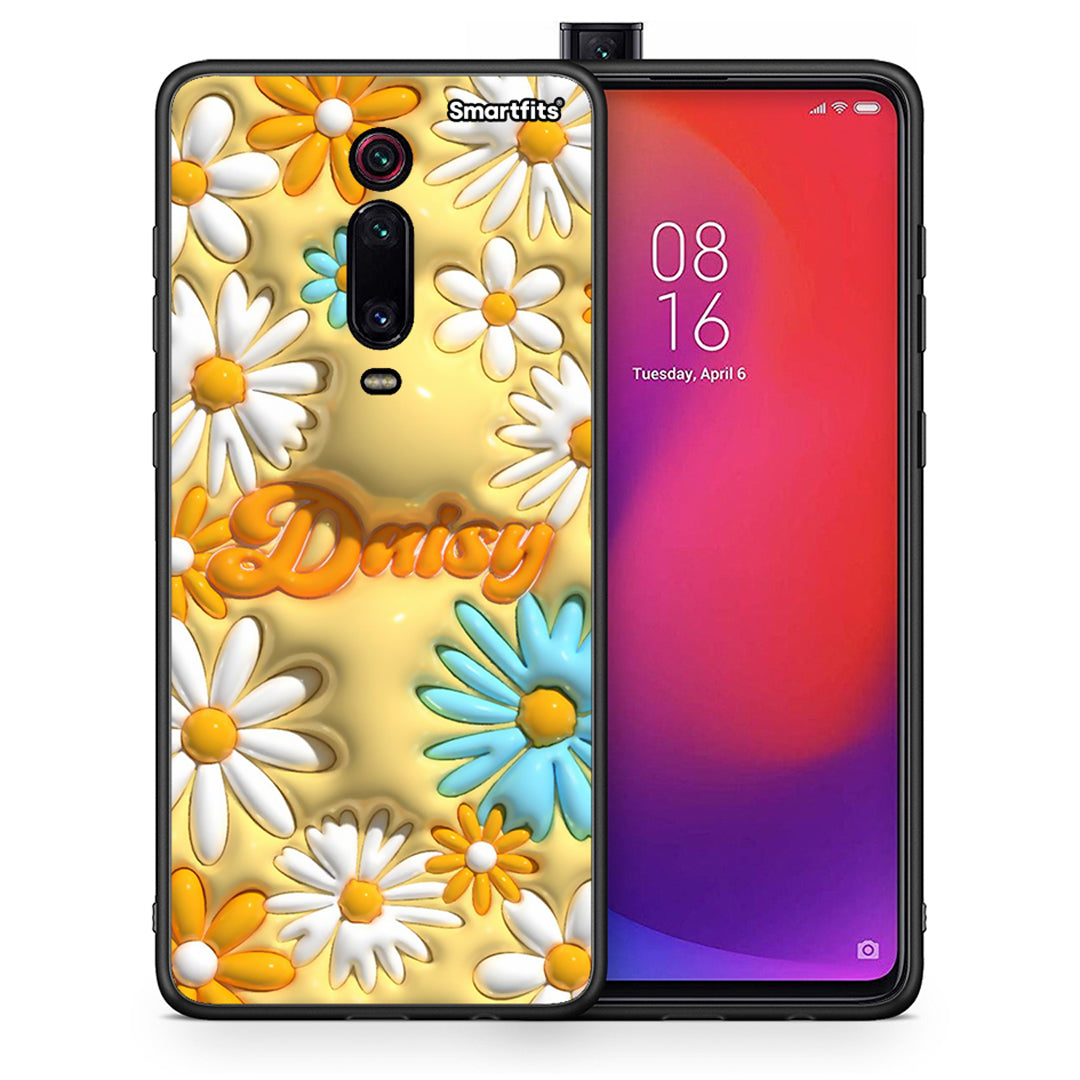 Θήκη Xiaomi Mi 9T Bubble Daisies από τη Smartfits με σχέδιο στο πίσω μέρος και μαύρο περίβλημα | Xiaomi Mi 9T Bubble Daisies case with colorful back and black bezels