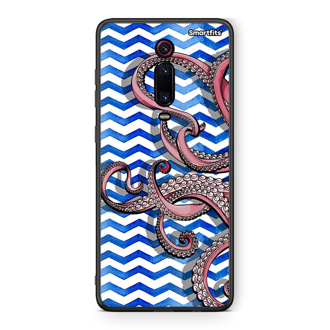 Xiaomi Mi 9T Chevron Devilfish θήκη από τη Smartfits με σχέδιο στο πίσω μέρος και μαύρο περίβλημα | Smartphone case with colorful back and black bezels by Smartfits