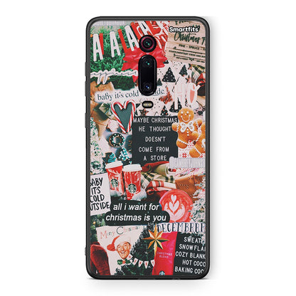 Xiaomi Mi 9T Christmas Happiness θήκη από τη Smartfits με σχέδιο στο πίσω μέρος και μαύρο περίβλημα | Smartphone case with colorful back and black bezels by Smartfits