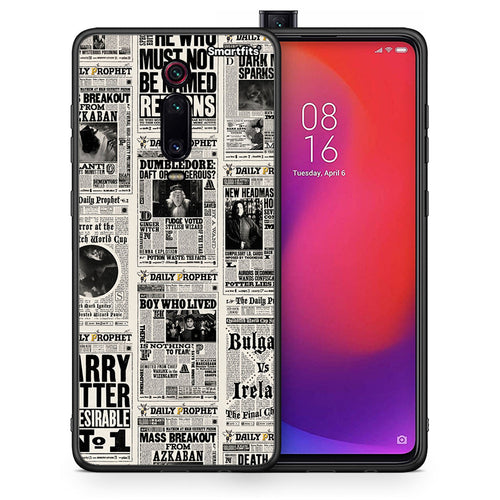 Θήκη Xiaomi Redmi K20/K20 Pro Harry Paper από τη Smartfits με σχέδιο στο πίσω μέρος και μαύρο περίβλημα | Xiaomi Redmi K20/K20 Pro Harry Paper case with colorful back and black bezels