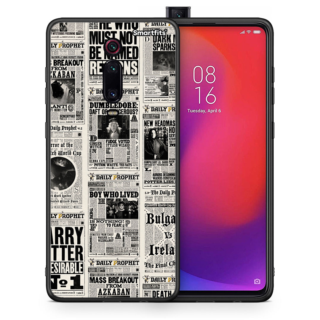 Θήκη Xiaomi Mi 9T Harry Paper από τη Smartfits με σχέδιο στο πίσω μέρος και μαύρο περίβλημα | Xiaomi Mi 9T Harry Paper case with colorful back and black bezels