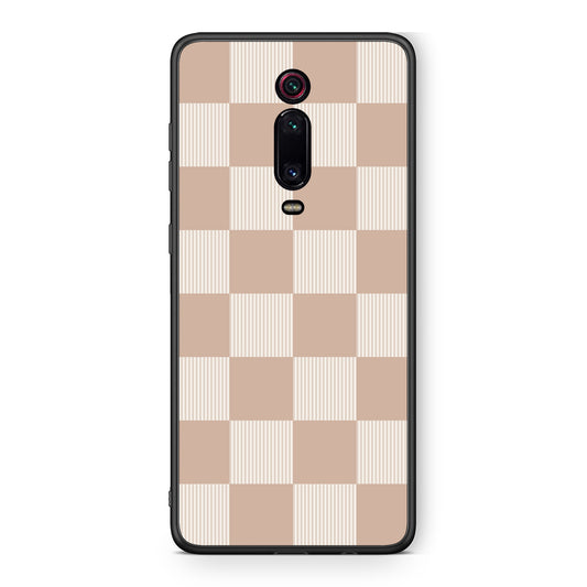 Θήκη Xiaomi Redmi K20 / K20 Pro Latte and Cream Striped Checks από τη Smartfits με σχέδιο στο πίσω μέρος και μαύρο περίβλημα | Xiaomi Redmi K20 / K20 Pro Latte and Cream Striped Checks case with colorful back and black bezels