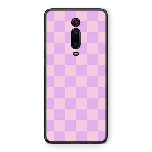 Θήκη Xiaomi Redmi K20 / K20 Pro Lavender and Pink Checkerboard από τη Smartfits με σχέδιο στο πίσω μέρος και μαύρο περίβλημα | Xiaomi Redmi K20 / K20 Pro Lavender and Pink Checkerboard case with colorful back and black bezels