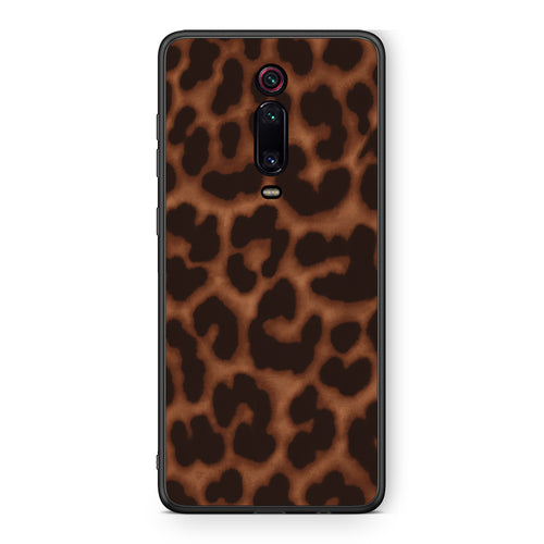 Θήκη Xiaomi Redmi K20 / K20 Pro Leopard Print Dark Brown από τη Smartfits με σχέδιο στο πίσω μέρος και μαύρο περίβλημα | Xiaomi Redmi K20 / K20 Pro Leopard Print Dark Brown case with colorful back and black bezels