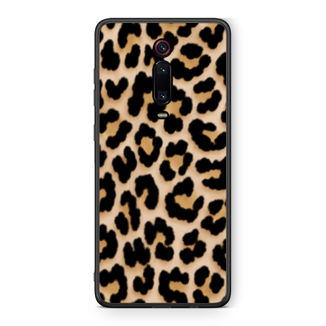 Θήκη Xiaomi Redmi K20 / K20 Pro Leopard Print Tan Small από τη Smartfits με σχέδιο στο πίσω μέρος και μαύρο περίβλημα | Xiaomi Redmi K20 / K20 Pro Leopard Print Tan Small case with colorful back and black bezels