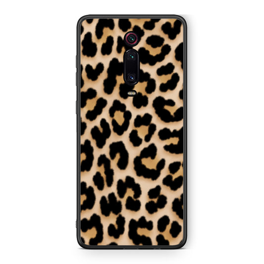 Θήκη Xiaomi Redmi K20 / K20 Pro Leopard Print Tan Small από τη Smartfits με σχέδιο στο πίσω μέρος και μαύρο περίβλημα | Xiaomi Redmi K20 / K20 Pro Leopard Print Tan Small case with colorful back and black bezels