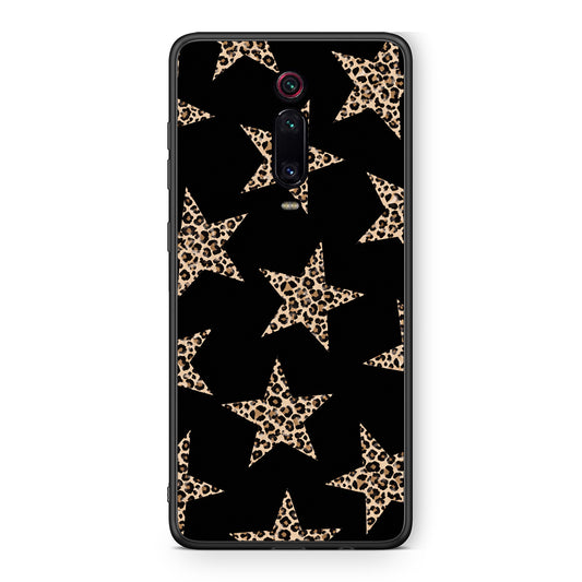 Θήκη Xiaomi Redmi K20 / K20 Pro Leopard Stars on Black από τη Smartfits με σχέδιο στο πίσω μέρος και μαύρο περίβλημα | Xiaomi Redmi K20 / K20 Pro Leopard Stars on Black case with colorful back and black bezels