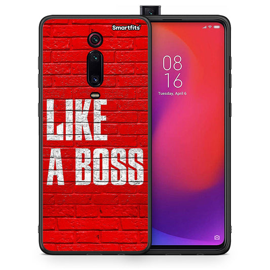 Θήκη Xiaomi Mi 9T Like A Boss από τη Smartfits με σχέδιο στο πίσω μέρος και μαύρο περίβλημα | Xiaomi Mi 9T Like A Boss case with colorful back and black bezels