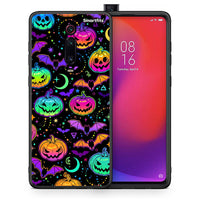 Thumbnail for Θήκη Xiaomi Redmi K20/K20 Pro Neon Halloween από τη Smartfits με σχέδιο στο πίσω μέρος και μαύρο περίβλημα | Xiaomi Redmi K20/K20 Pro Neon Halloween case with colorful back and black bezels