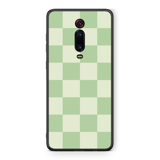 Θήκη Xiaomi Redmi K20 / K20 Pro Sage and Cream Striped Checks από τη Smartfits με σχέδιο στο πίσω μέρος και μαύρο περίβλημα | Xiaomi Redmi K20 / K20 Pro Sage and Cream Striped Checks case with colorful back and black bezels
