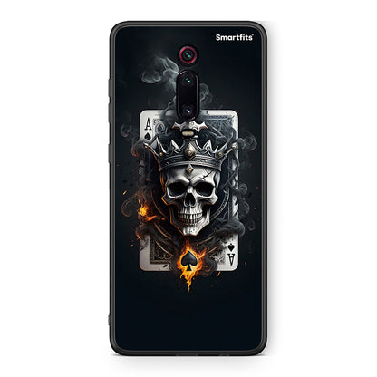 Xiaomi Mi 9T Skull King Ace θήκη από τη Smartfits με σχέδιο στο πίσω μέρος και μαύρο περίβλημα | Smartphone case with colorful back and black bezels by Smartfits
