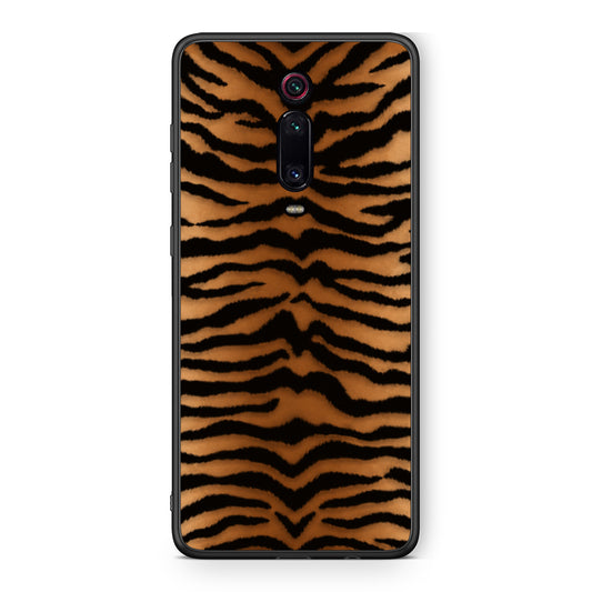 Θήκη Xiaomi Redmi K20 / K20 Pro Tiger Print Orange and Black από τη Smartfits με σχέδιο στο πίσω μέρος και μαύρο περίβλημα | Xiaomi Redmi K20 / K20 Pro Tiger Print Orange and Black case with colorful back and black bezels