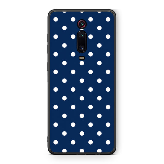 Θήκη Xiaomi Redmi K20 / K20 Pro White Small Polka Dots on Navy από τη Smartfits με σχέδιο στο πίσω μέρος και μαύρο περίβλημα | Xiaomi Redmi K20 / K20 Pro White Small Polka Dots on Navy case with colorful back and black bezels