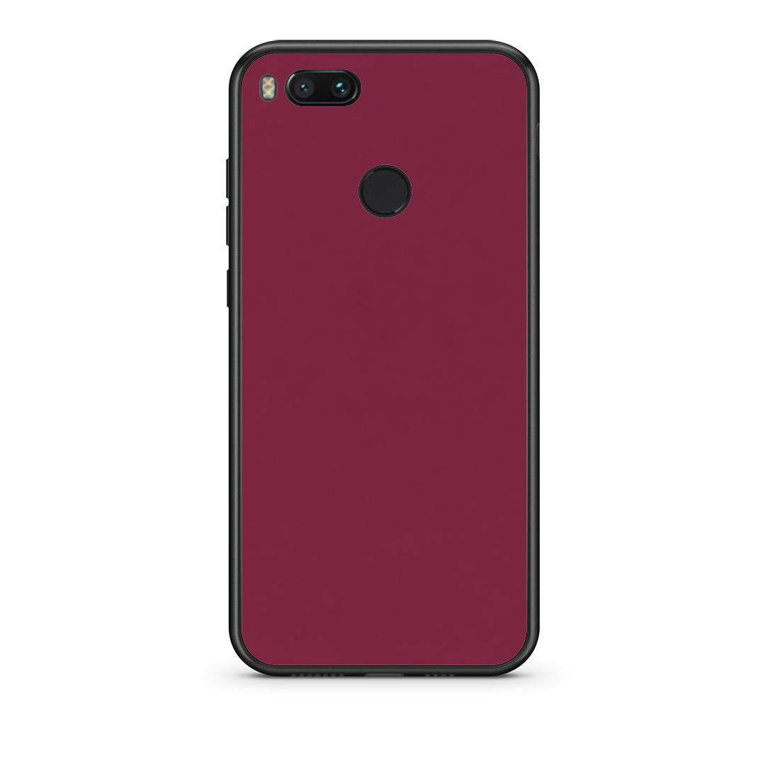 Θήκη Xiaomi Mi A1 Burgundy από τη Smartfits με σχέδιο στο πίσω μέρος και μαύρο περίβλημα | Xiaomi Mi A1 Burgundy case with colorful back and black bezels