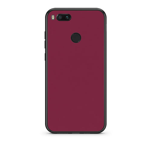 Θήκη Xiaomi Mi A1 Burgundy από τη Smartfits με σχέδιο στο πίσω μέρος και μαύρο περίβλημα | Xiaomi Mi A1 Burgundy case with colorful back and black bezels