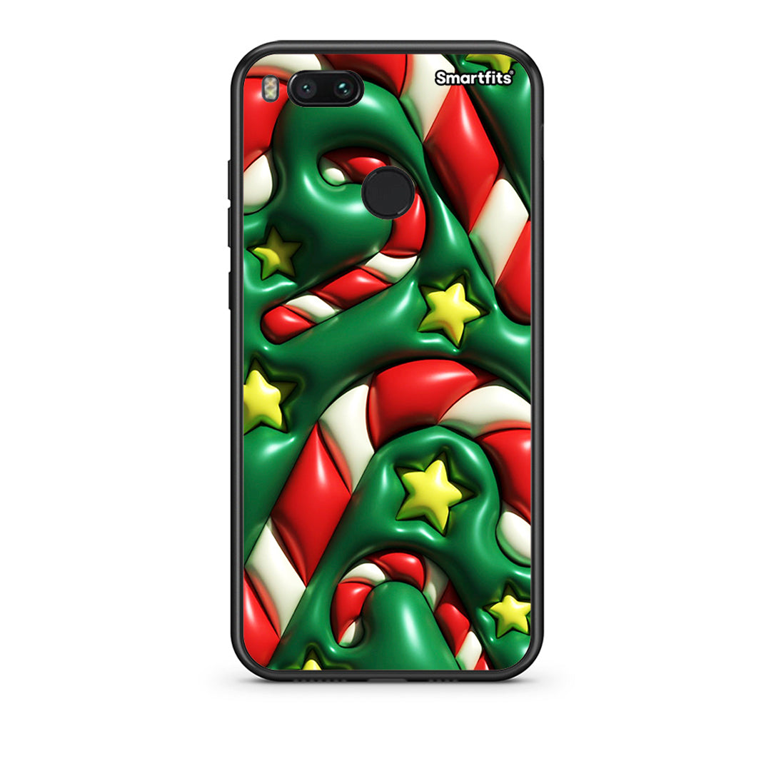 xiaomi mi aChristmas Bubbles θήκη από τη Smartfits με σχέδιο στο πίσω μέρος και μαύρο περίβλημα | Smartphone case with colorful back and black bezels by Smartfits