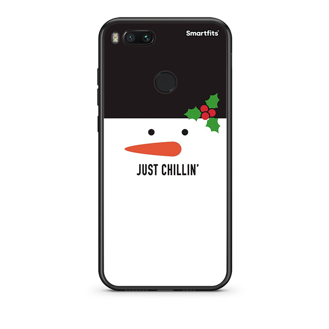 xiaomi mi aChristmas Chillin θήκη από τη Smartfits με σχέδιο στο πίσω μέρος και μαύρο περίβλημα | Smartphone case with colorful back and black bezels by Smartfits