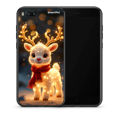 Θήκη Xiaomi Mi A1 Christmas Cutie από τη Smartfits με σχέδιο στο πίσω μέρος και μαύρο περίβλημα | Xiaomi Mi A1 Christmas Cutie case with colorful back and black bezels