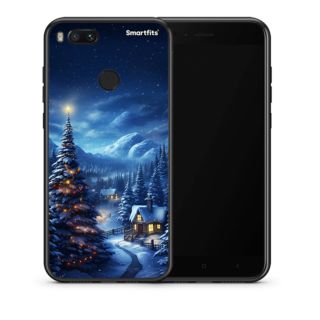 Θήκη Xiaomi Mi A1 Christmas Scenery από τη Smartfits με σχέδιο στο πίσω μέρος και μαύρο περίβλημα | Xiaomi Mi A1 Christmas Scenery case with colorful back and black bezels