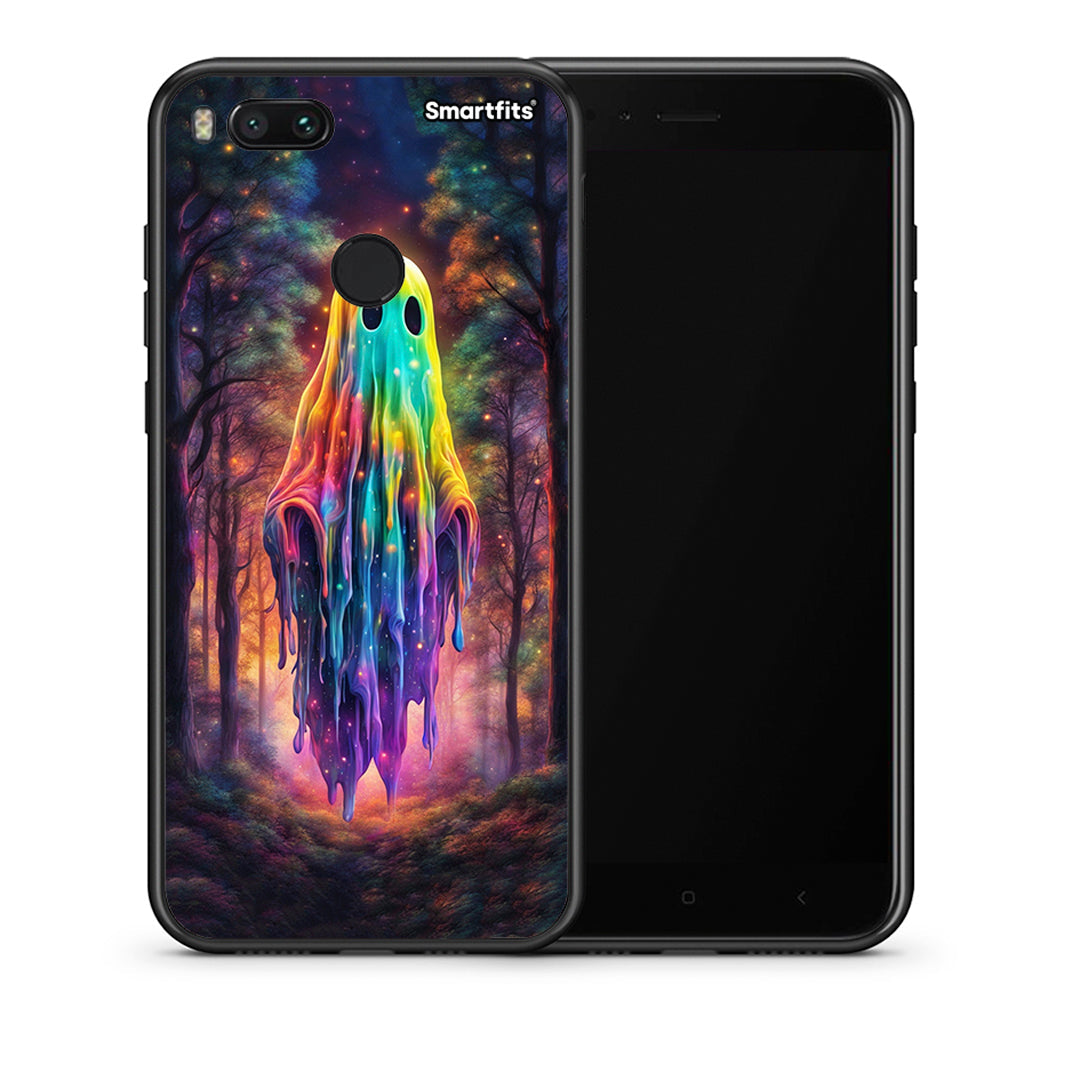 Θήκη Xiaomi Mi A1 Halloween Ghost από τη Smartfits με σχέδιο στο πίσω μέρος και μαύρο περίβλημα | Xiaomi Mi A1 Halloween Ghost case with colorful back and black bezels