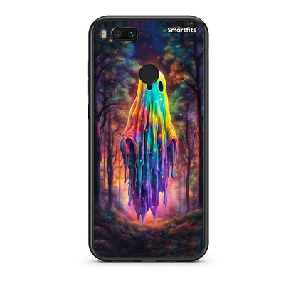 xiaomi mi aHalloween Ghost θήκη από τη Smartfits με σχέδιο στο πίσω μέρος και μαύρο περίβλημα | Smartphone case with colorful back and black bezels by Smartfits