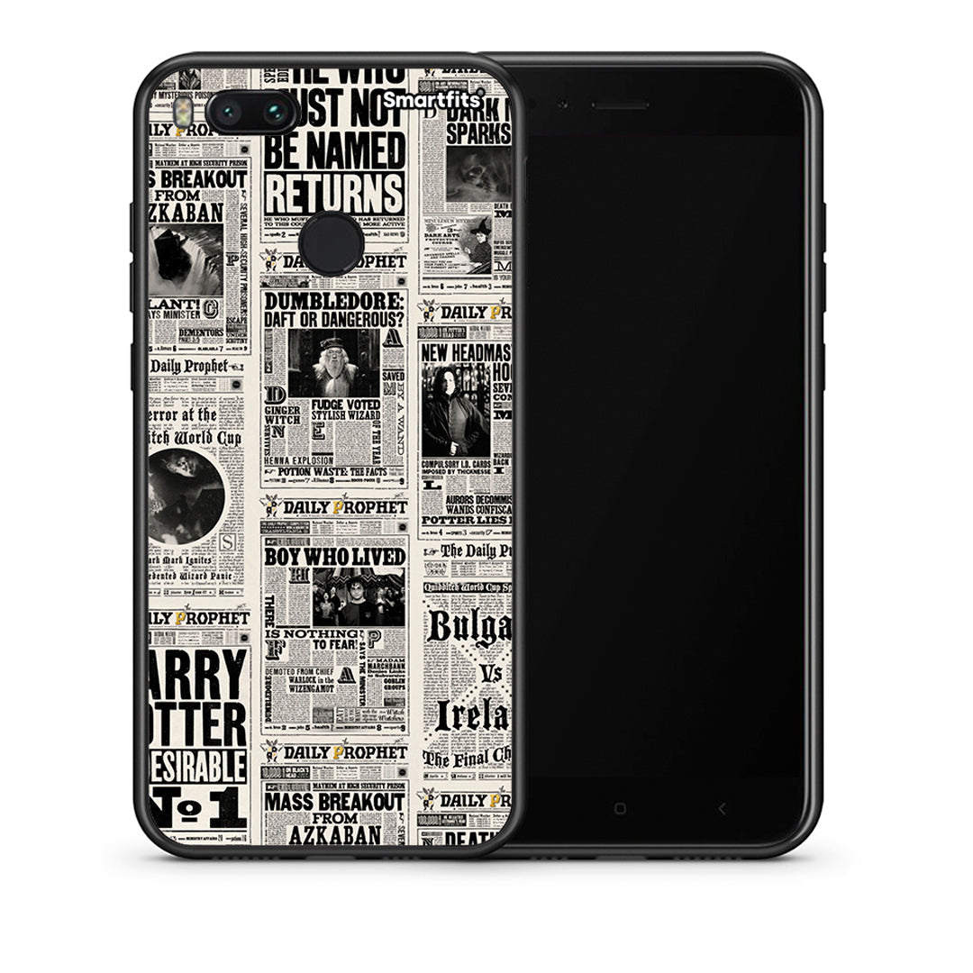 Θήκη Xiaomi Mi A1 Harry Paper από τη Smartfits με σχέδιο στο πίσω μέρος και μαύρο περίβλημα | Xiaomi Mi A1 Harry Paper case with colorful back and black bezels