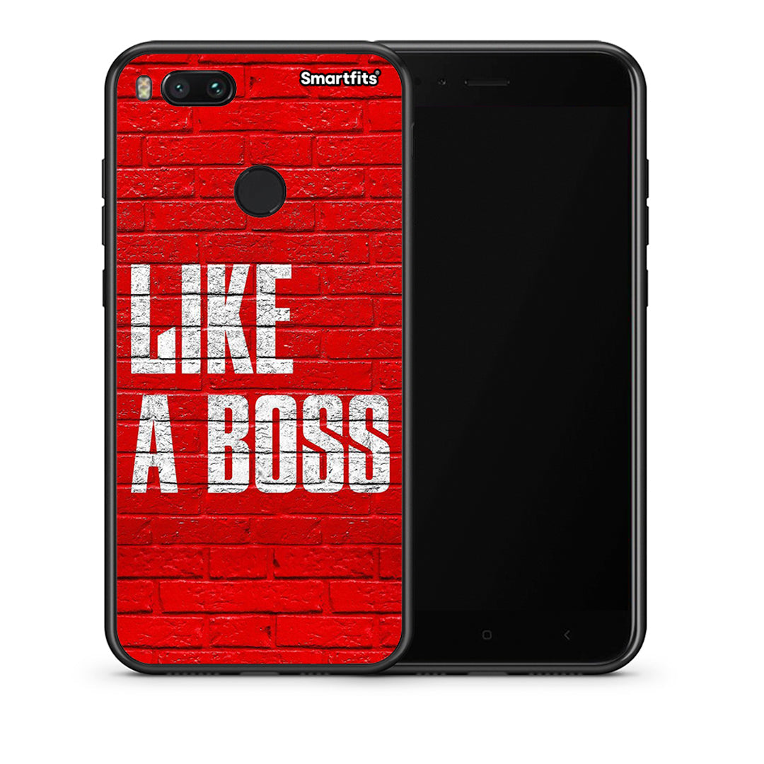Θήκη Xiaomi Mi A1 Like A Boss από τη Smartfits με σχέδιο στο πίσω μέρος και μαύρο περίβλημα | Xiaomi Mi A1 Like A Boss case with colorful back and black bezels