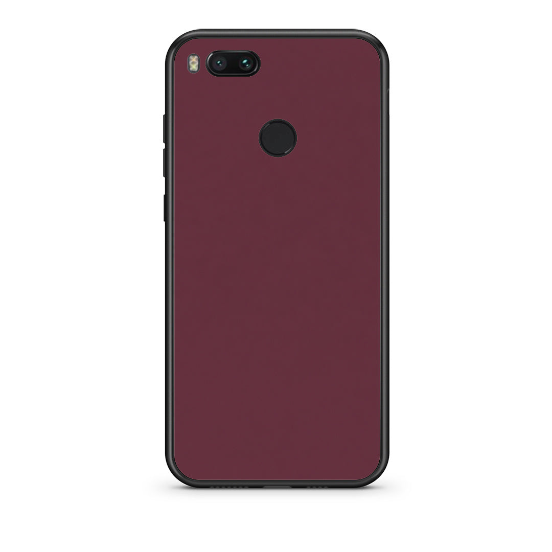 Θήκη Xiaomi Mi A1 Muted Burgundy από τη Smartfits με σχέδιο στο πίσω μέρος και μαύρο περίβλημα | Xiaomi Mi A1 Muted Burgundy case with colorful back and black bezels