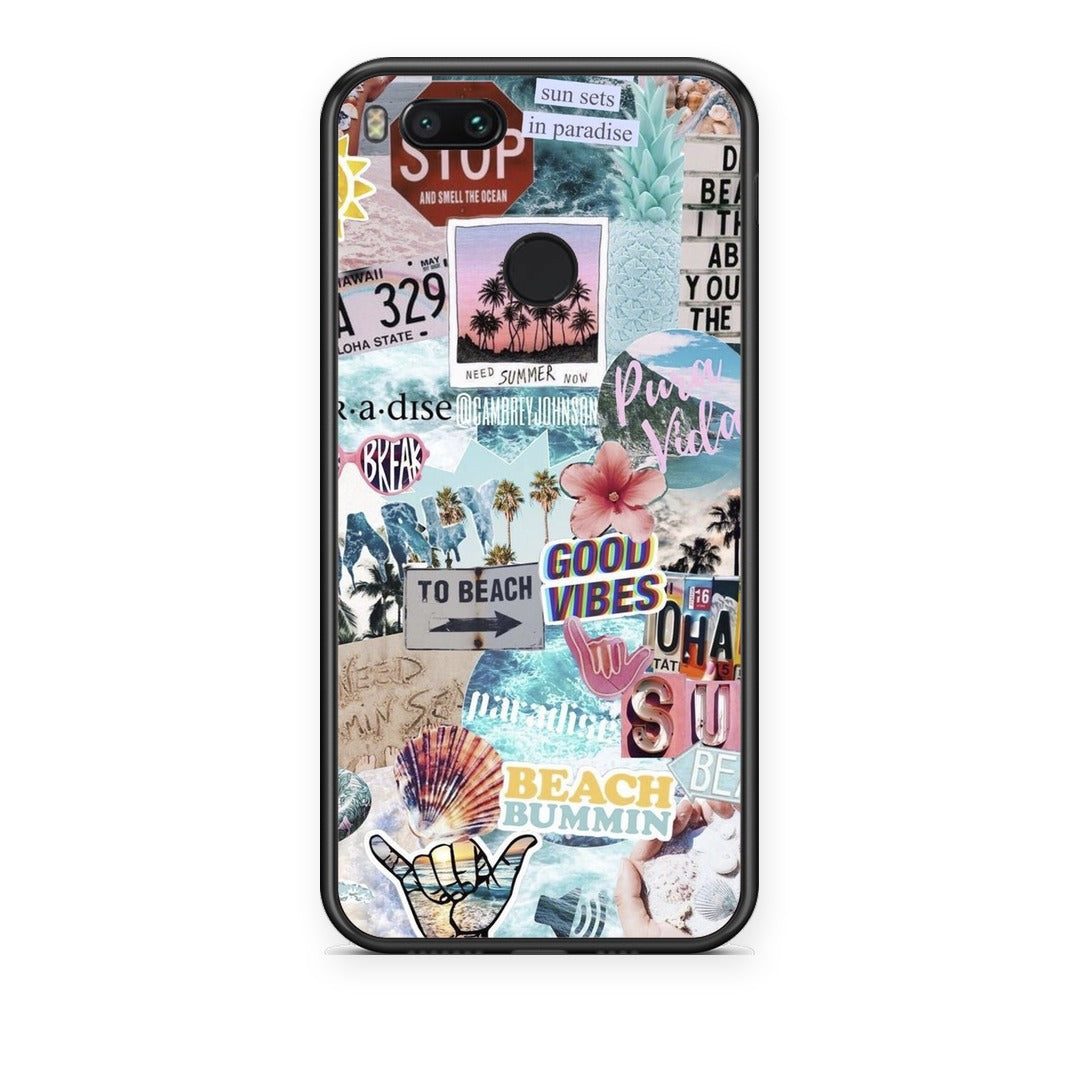 Θήκη Xiaomi Mi A1 Summer Vibes από τη Smartfits με σχέδιο στο πίσω μέρος και μαύρο περίβλημα | Xiaomi Mi A1 Summer Vibes case with colorful back and black bezels