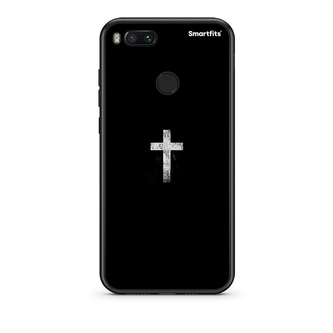 xiaomi mi aWhite Cross θήκη από τη Smartfits με σχέδιο στο πίσω μέρος και μαύρο περίβλημα | Smartphone case with colorful back and black bezels by Smartfits
