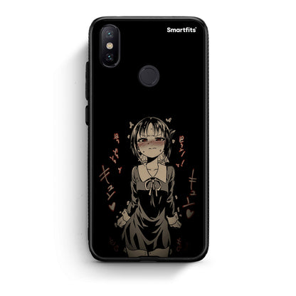 Xiaomi Mi A2 Anime Girl θήκη από τη Smartfits με σχέδιο στο πίσω μέρος και μαύρο περίβλημα | Smartphone case with colorful back and black bezels by Smartfits